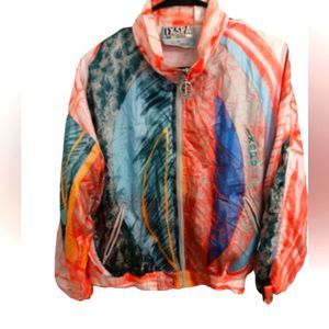 IXSPA KAMIE SADOCK VINTAGE 80's WOMENS MUTICOLOR SPORT JACKET ♥️